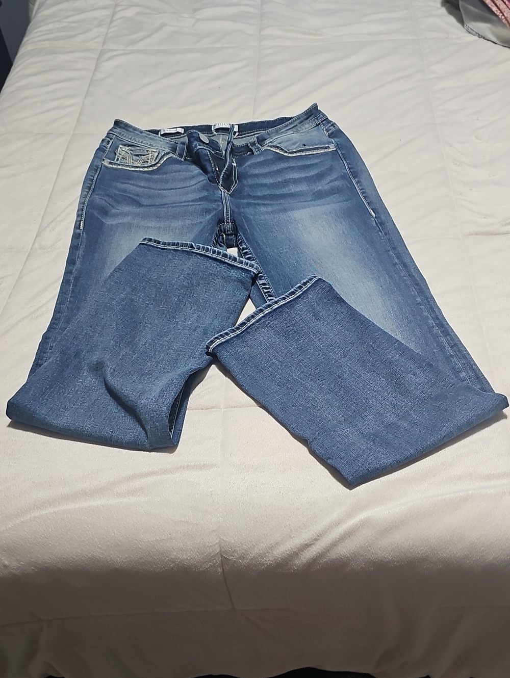 New without Tags Size 12 Vigoss Straight Leg Blue Denim Jeans